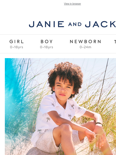 janieandjack newsletter: From us, to you: free shipping on every order