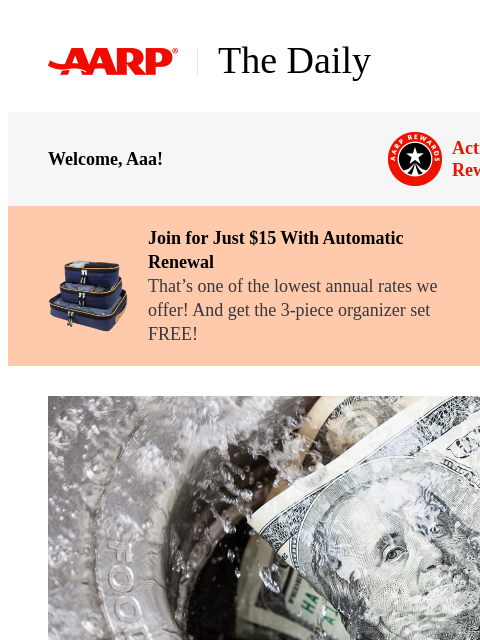 aarp newsletter: The Daily — 7 Really Bad Money Moves and How to Av...
