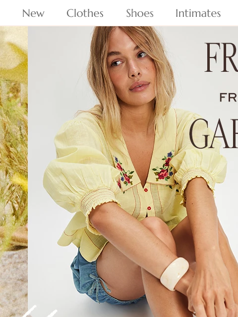 freepeople newsletter: Fresh picks inside 🌻🔆🍅
