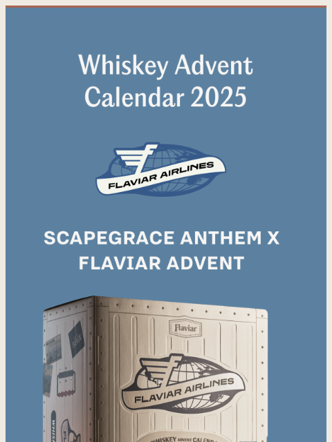 flaviar newsletter: [Advent Calendar] Your boarding pass to a first-cl...