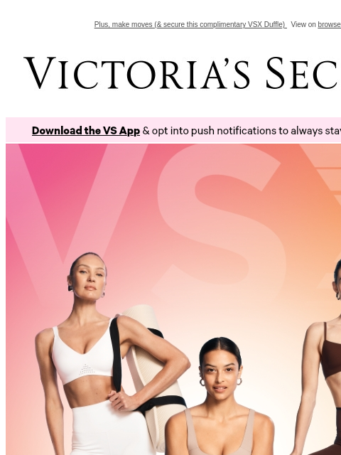 victoriassecret newsletter: Our #1 Sports Bra In Every Support Level