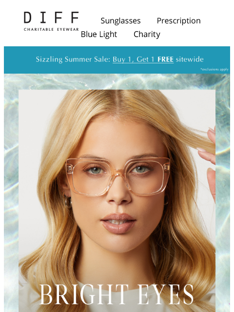 diffeyewear newsletter: Crystal Frames 💎