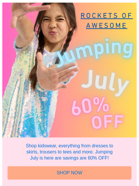 rocketsofawesome newsletter: Jump to it, there are savings to find!