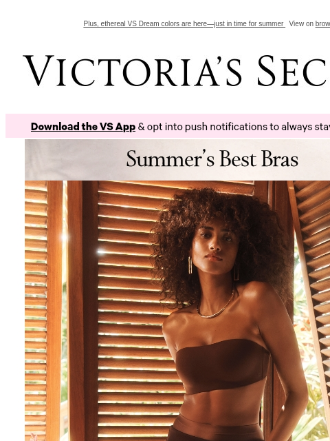 victoriassecret newsletter: NEW Bra: Strapless Wireless Push-Up