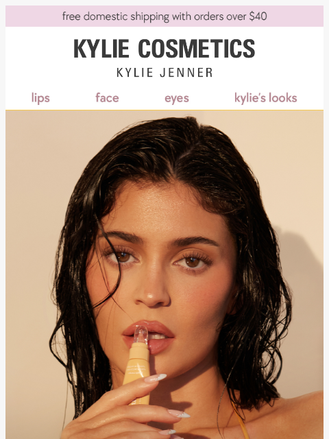 kyliecosmetics newsletter: NEW! peach mango lip butter 🍑🥭