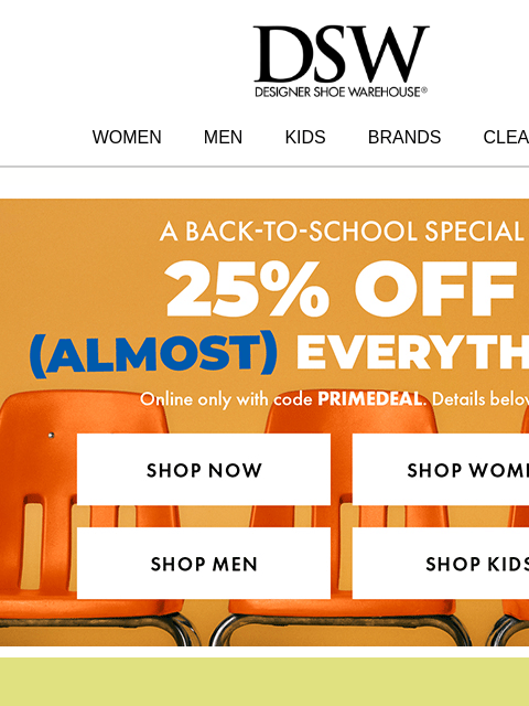 dsw newsletter: Take note: New sneakers you need 👟📚