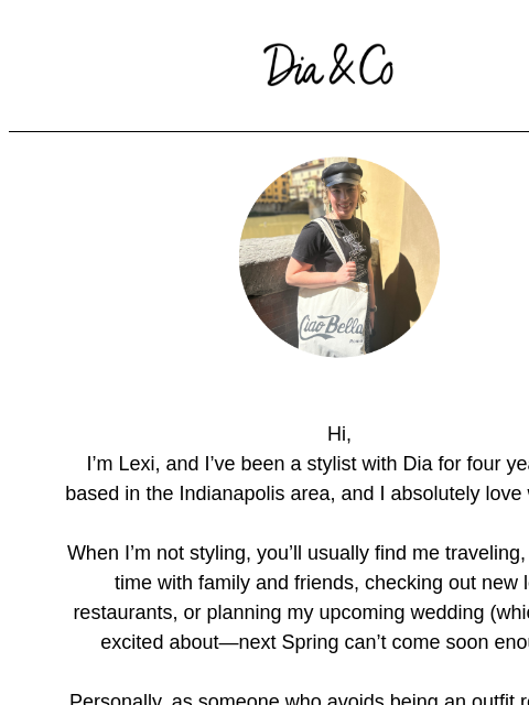 dia newsletter: Hey There, Get Styled by Me 💖