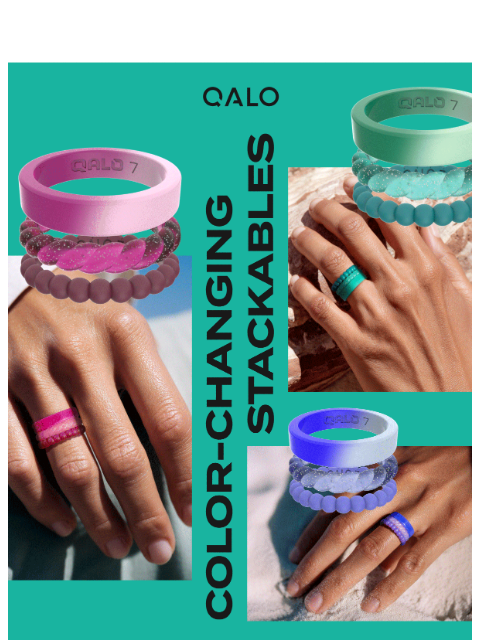 qalo newsletter: NEW DROP: Color-Changing Stacks