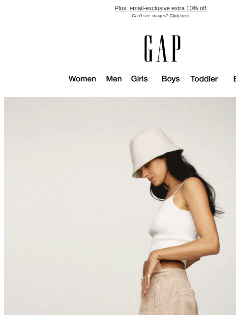 gap newsletter: 40% off summer favorites for you