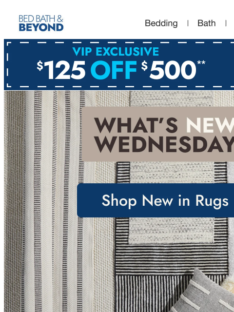 bedbathandbeyond newsletter: What’s 🆕 Wednesday: Rugs