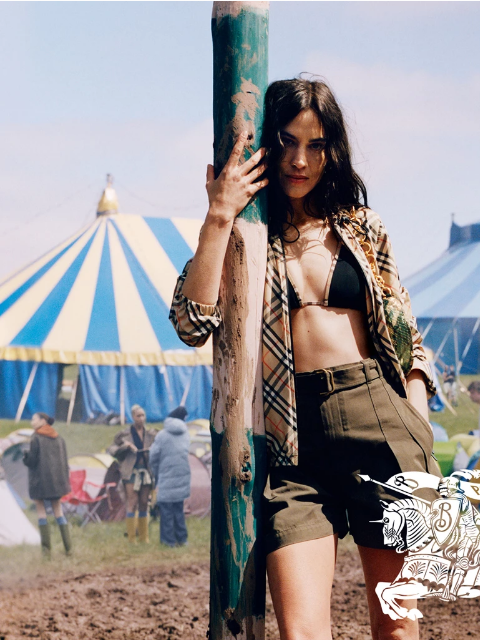 burberry newsletter: Alexa Chung stands out in new-season pieces