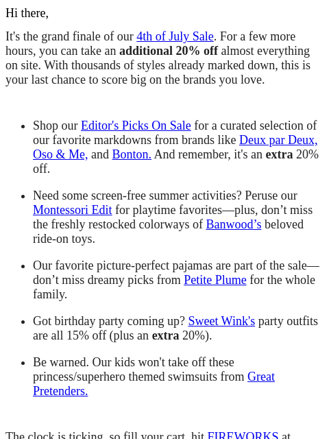 maisonette newsletter: 🔥 It’s Now or Never—Extra 20% Off Almost Everythi...