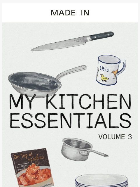 madeincookware newsletter: Cook Like Our Co-Founder: My Kitchen Essentials Vo...