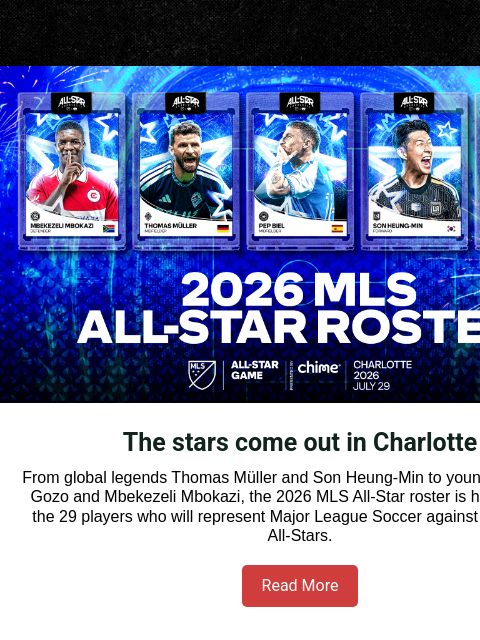 mlssoccer newsletter: Meet the 2026 MLS All-Stars