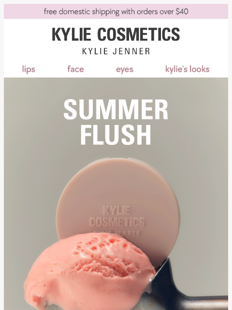 kyliecosmetics newsletter: summer blush inspo 💞