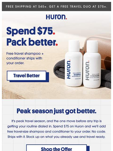 usehuron newsletter: Your carry-on's missing something.