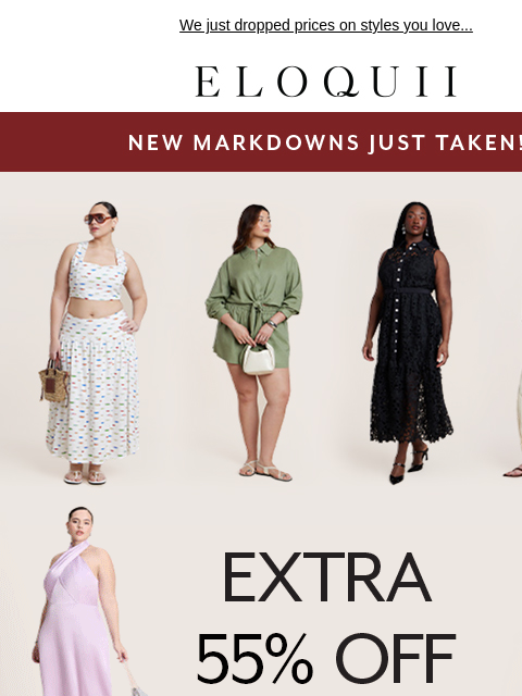 eloquii newsletter: EXTRA 55% OFF SALE 👀