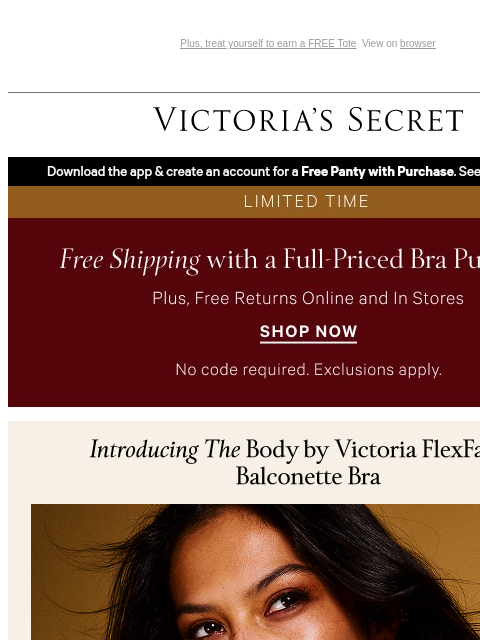 victoriassecret newsletter: Attn: We Leveld-Up Our #1 Bra Collection