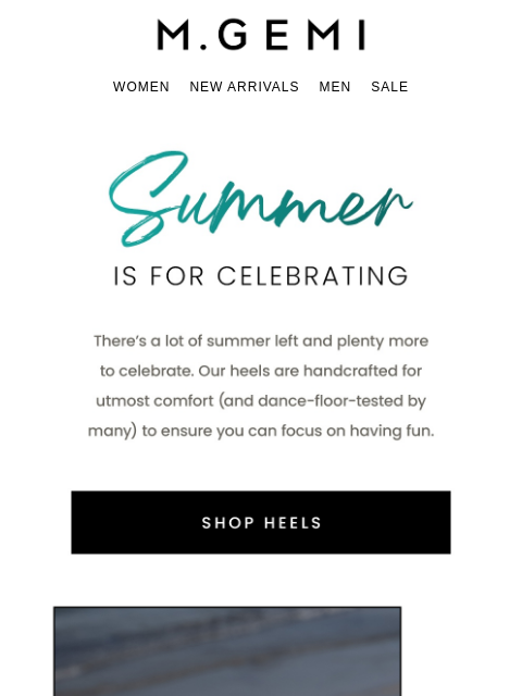 mgemi newsletter: PARTY SHOES
