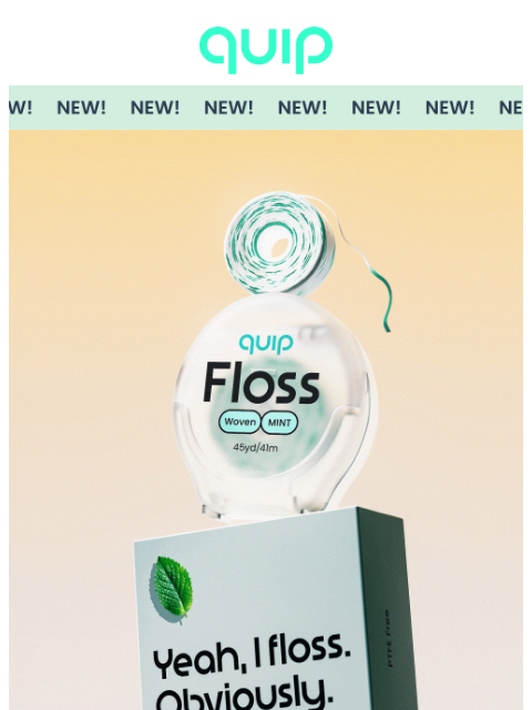getquip newsletter: NEW! Woven String Floss