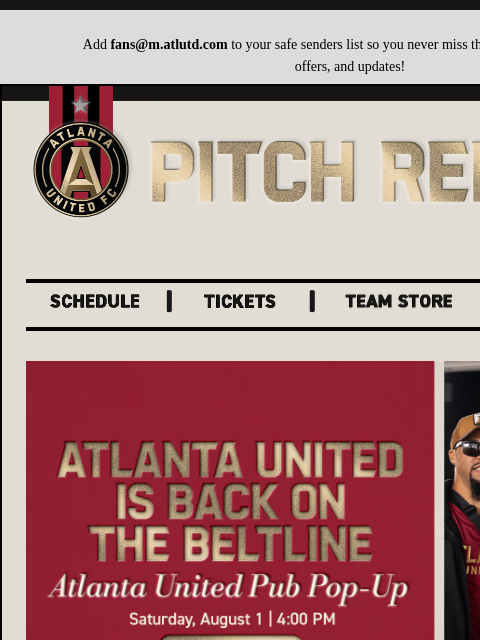 atlutd newsletter: Pitch Report | Kick it with 17s at our Pub Pop-Up