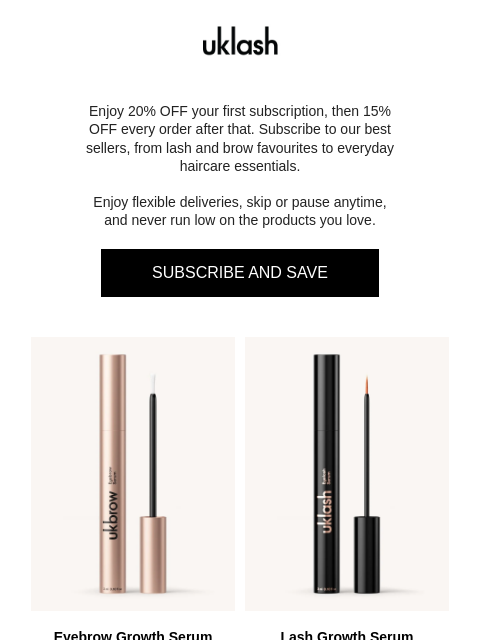 uklash newsletter: Unlock 20% Off Your Next Order 🔓