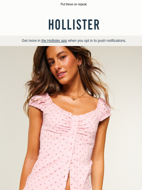hollisterco newsletter: NEW tops for summer.