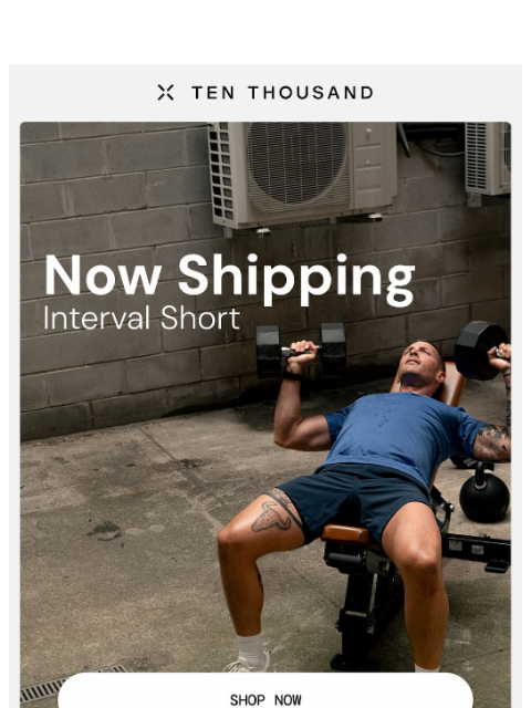 tenthousand newsletter: Now Shipping: Interval Short