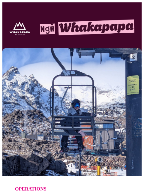 whakapapa newsletter: Your Maunga Update: 9th July 2026 ⛰️