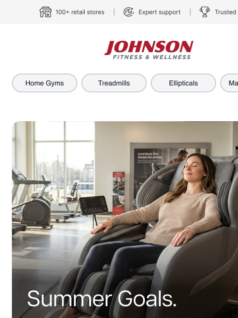 johnsonfit newsletter: Save Up to 50% on Floor Models