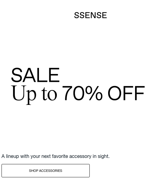 ssense newsletter: Something Might Catch Your Eye