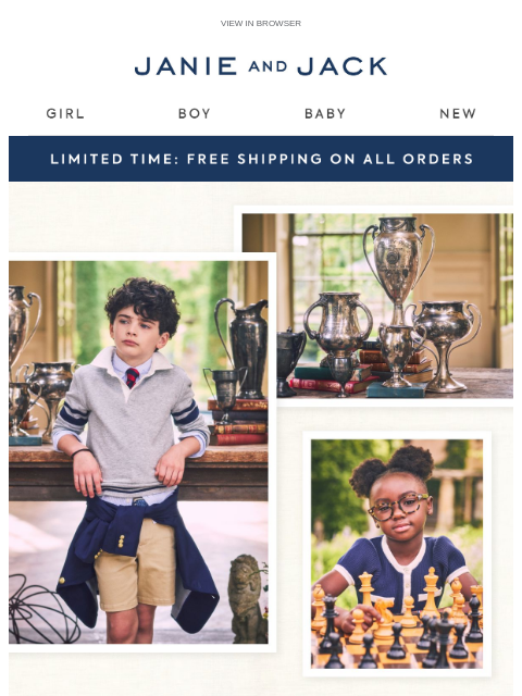 janieandjack newsletter: Just in: The Modern Preppy collection
