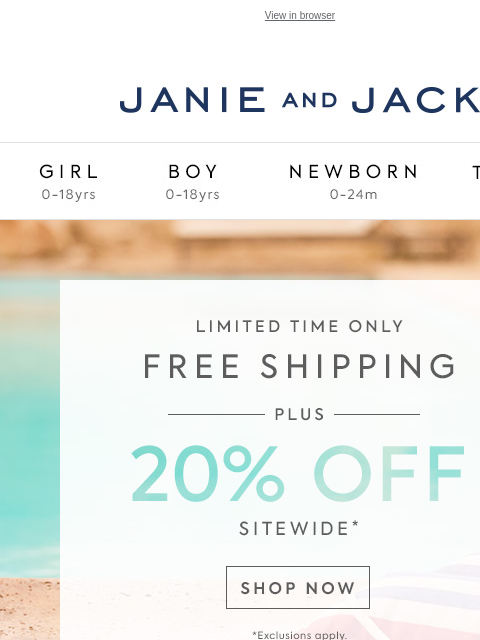 Free shipping for a limited time. View in browser Stores Janie and Jack Girl Boy Newborn Tween Janie and Jack Girl Boy Newborn Tween Girl Boy Newborn Girl Newborn Boy Accessories Sale Gift Services