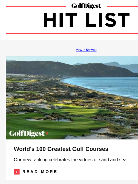 Rules of Golf Review: To get more height on his drives, my buddy uses a pencil to tee his ball. Is that a penalty? GolfDigest View in Browser World 100 World's 100 Greatest Golf Courses Our new