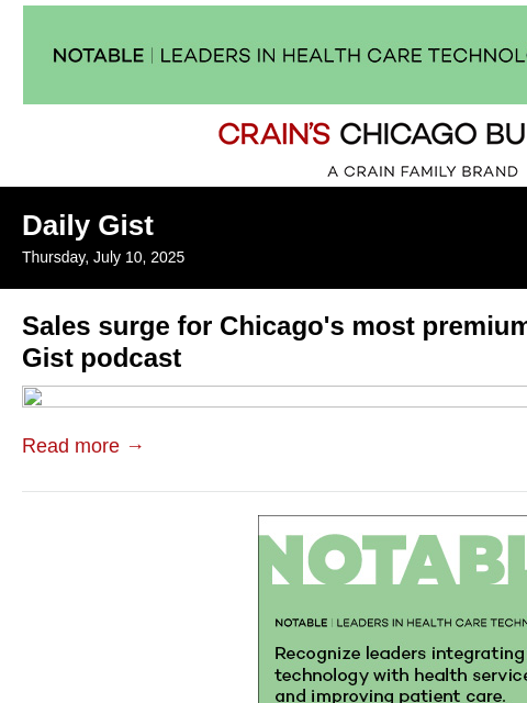 crainalerts newsletter: Sales surge for Chicago's most premium homes: Crai...