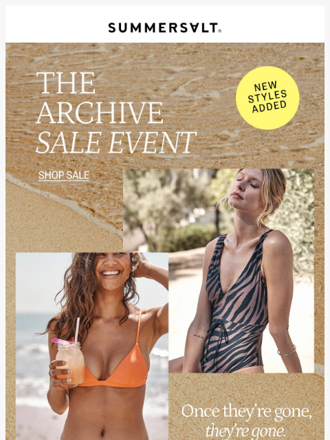 summersalt newsletter: Hello, new SALE styles 🤩