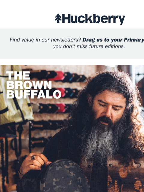 huckberry newsletter: Ballistic Nylon Brown Buffalo Bags