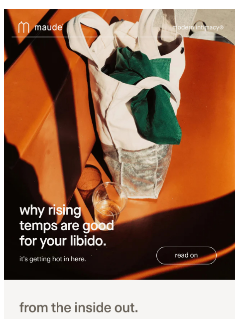 getmaude newsletter: rising temps.