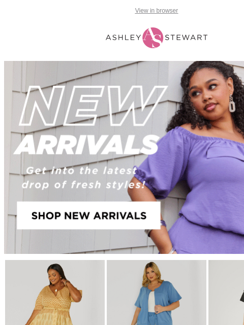 ashleystewart newsletter: Thanks, it's BRAND NEW from Ashley Stewart💁‍♀️
