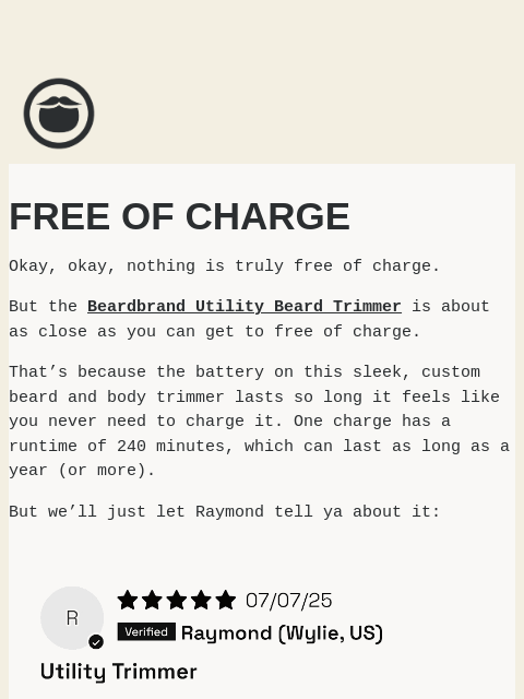 beardbrand newsletter: How To Get A Beard Trim Free Of Charge