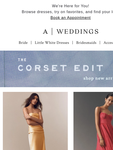 anthropologie newsletter: For support, click *corsets*