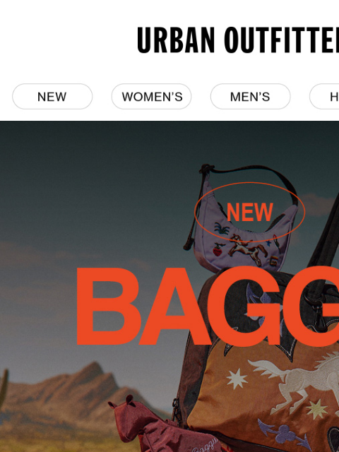 urbanoutfitters newsletter: say “howdy” to new BAGGU 🤠