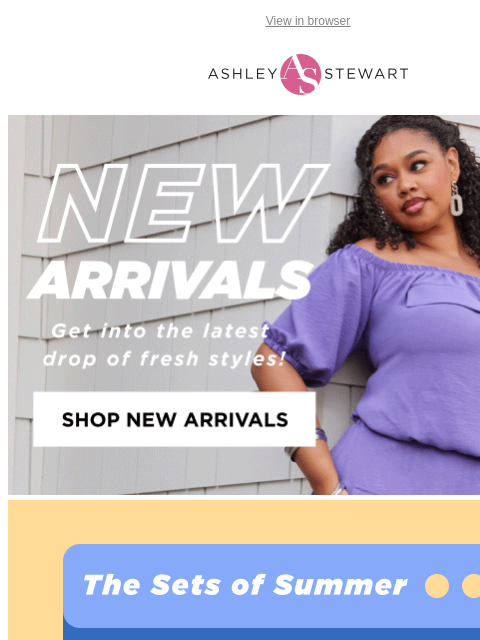 ashleystewart newsletter: The perfect active wear set doesn’t exi... 🤩