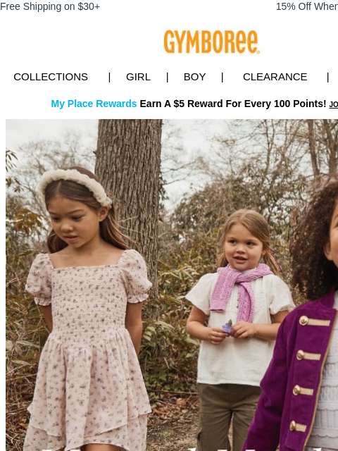 gymboree newsletter: Just for her ✨ our new magical collection ✨
