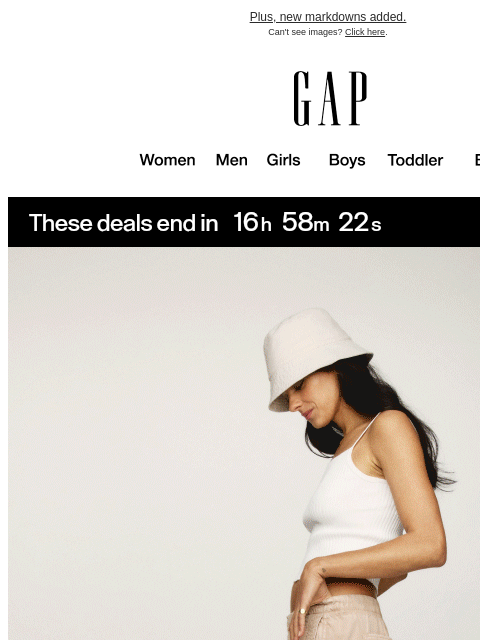 gap newsletter: Go for it: you have 40% off waiting
