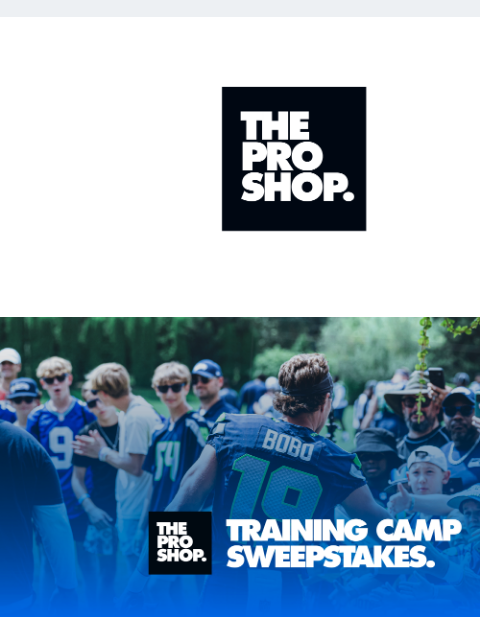 seahawksemail newsletter: Enter to Win the Seahawks Training Camp Sweepstake...