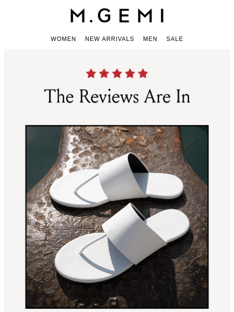 mgemi newsletter: Five-Star Sandals