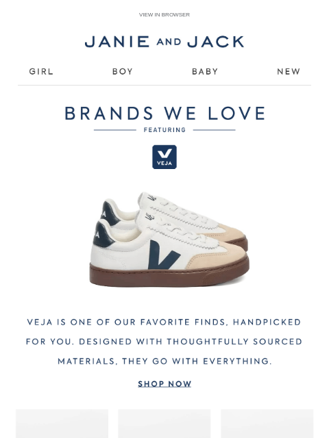 janieandjack newsletter: Meet VEJA, a Brand We Love