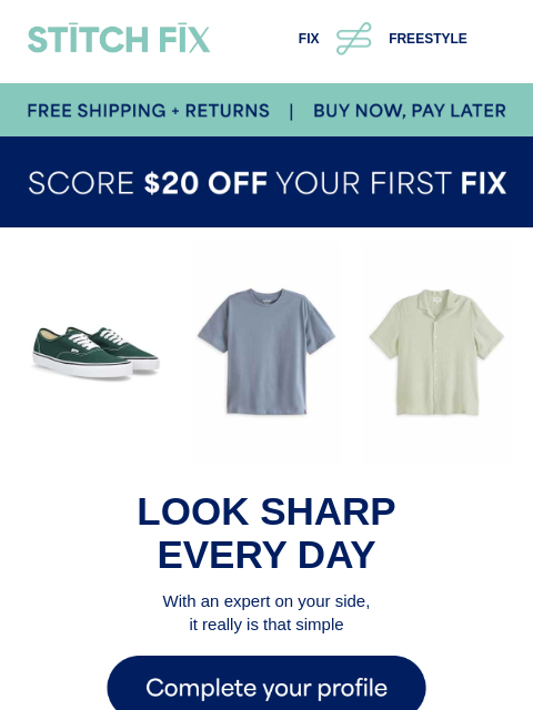 stitchfix newsletter: Your personalized style preview