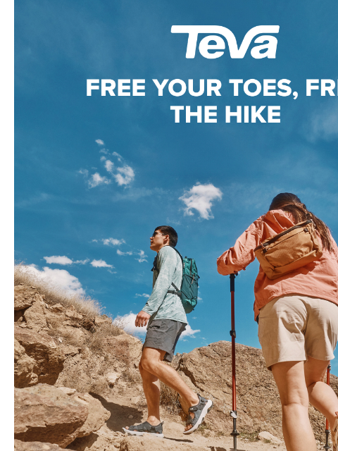 teva newsletter: Grandview Max Sandal: Open-toed & trail-ready